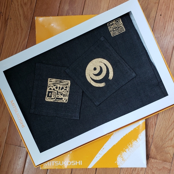 Vintage 1990 Japanese Placemats Set Mitsukoshi - Picture 2 of 10